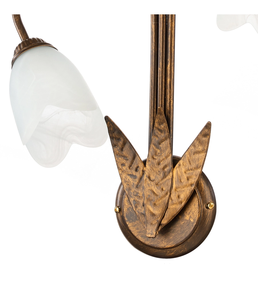 APPLIQUE 3 LUCI ONLI "SONIA" BRONZO E14